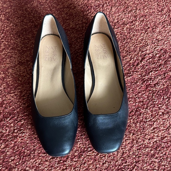 Naturalizer Shoes - Naturalizer Black Square-Toe Flats